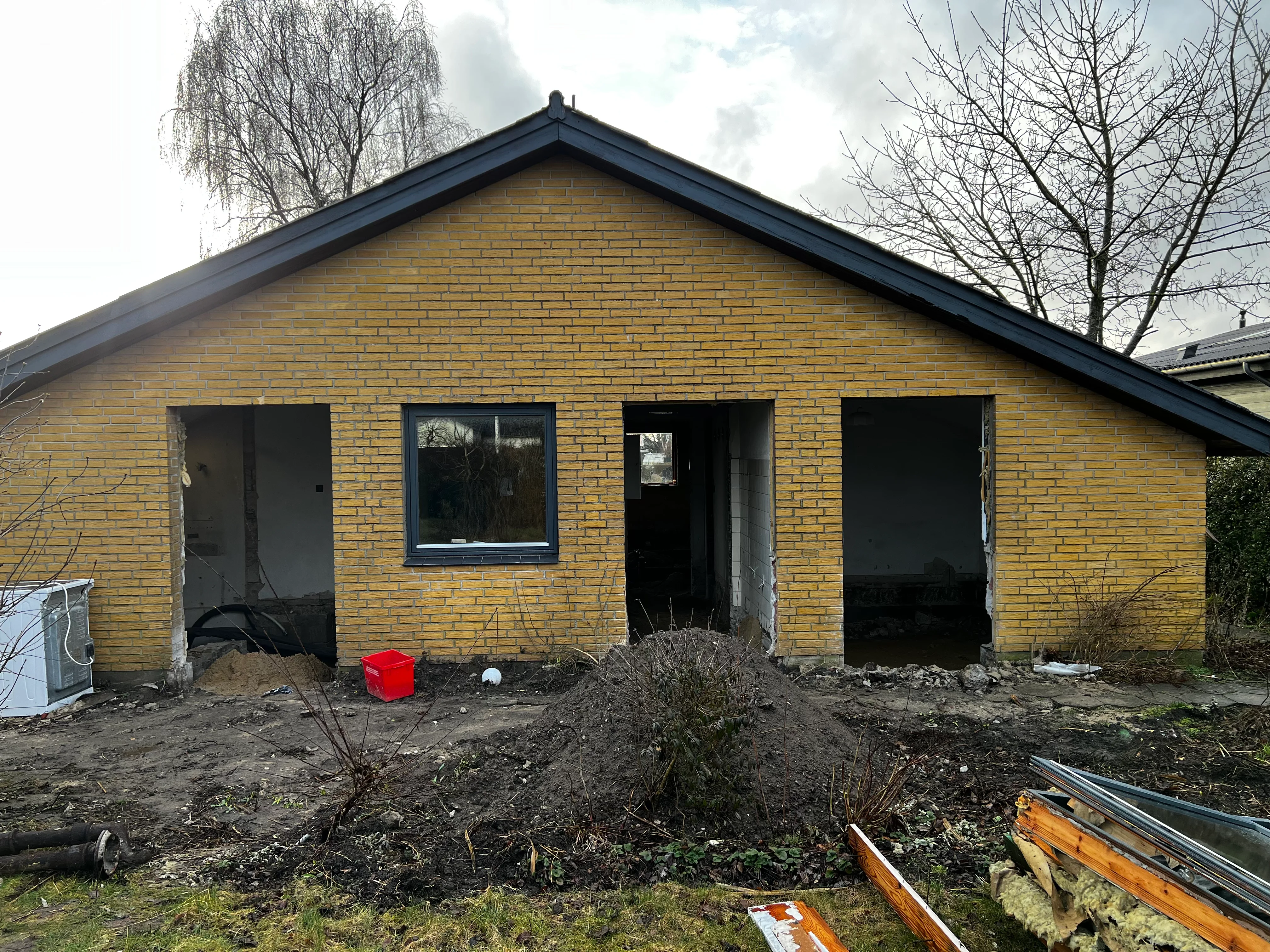 50er-villa før modernisering, facade, Brønderslev — Yderskov Arkitekter