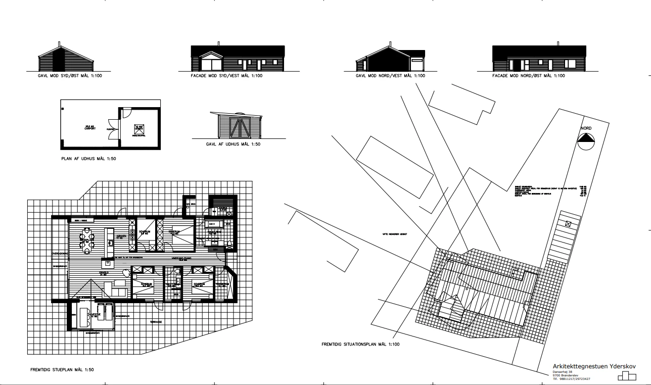 Skitseforslag til sommerhus i Blokhus — Yderskov Arkitekter