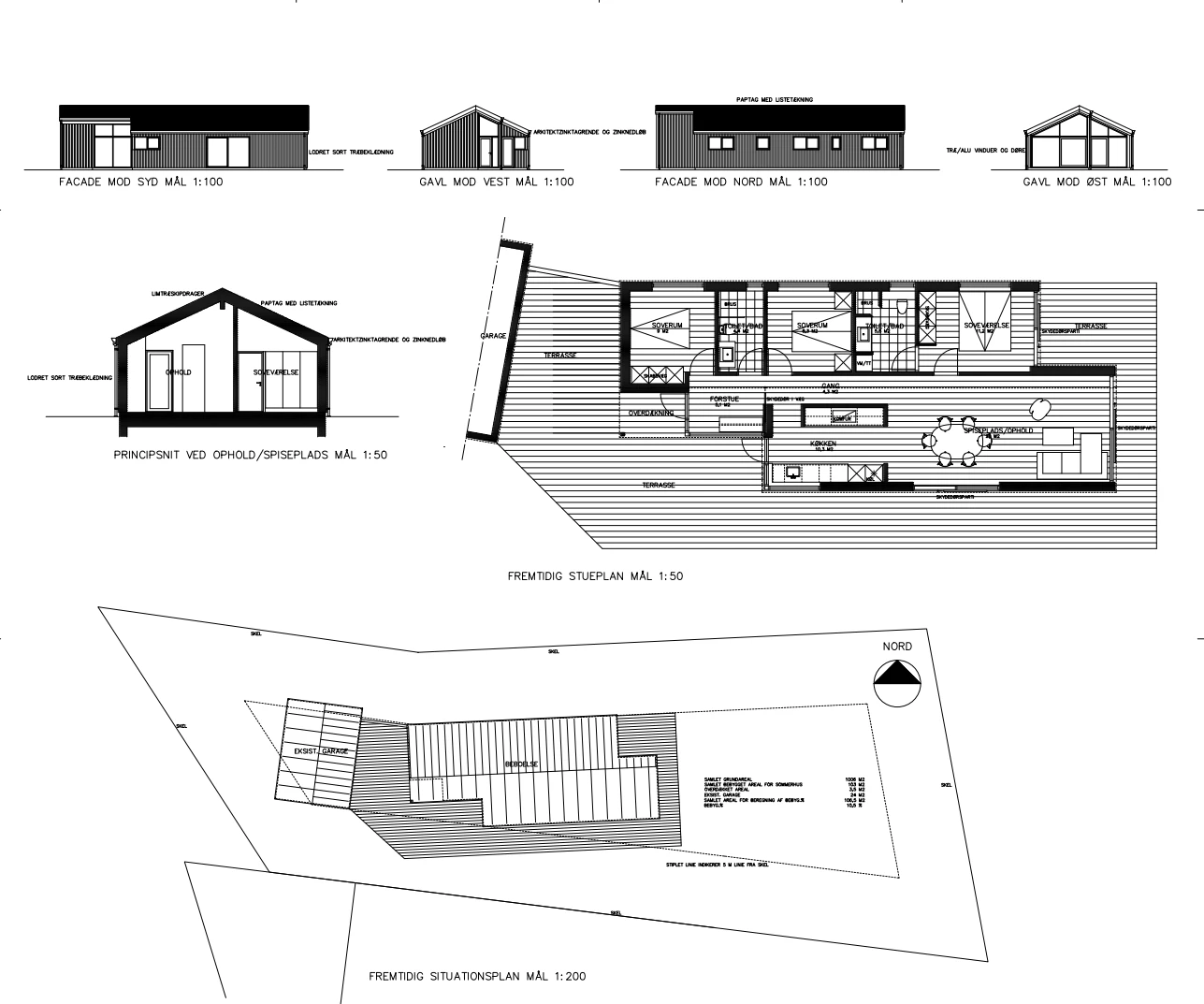 Skitseforslag til villa i Hou — Yderskov Arkitekter