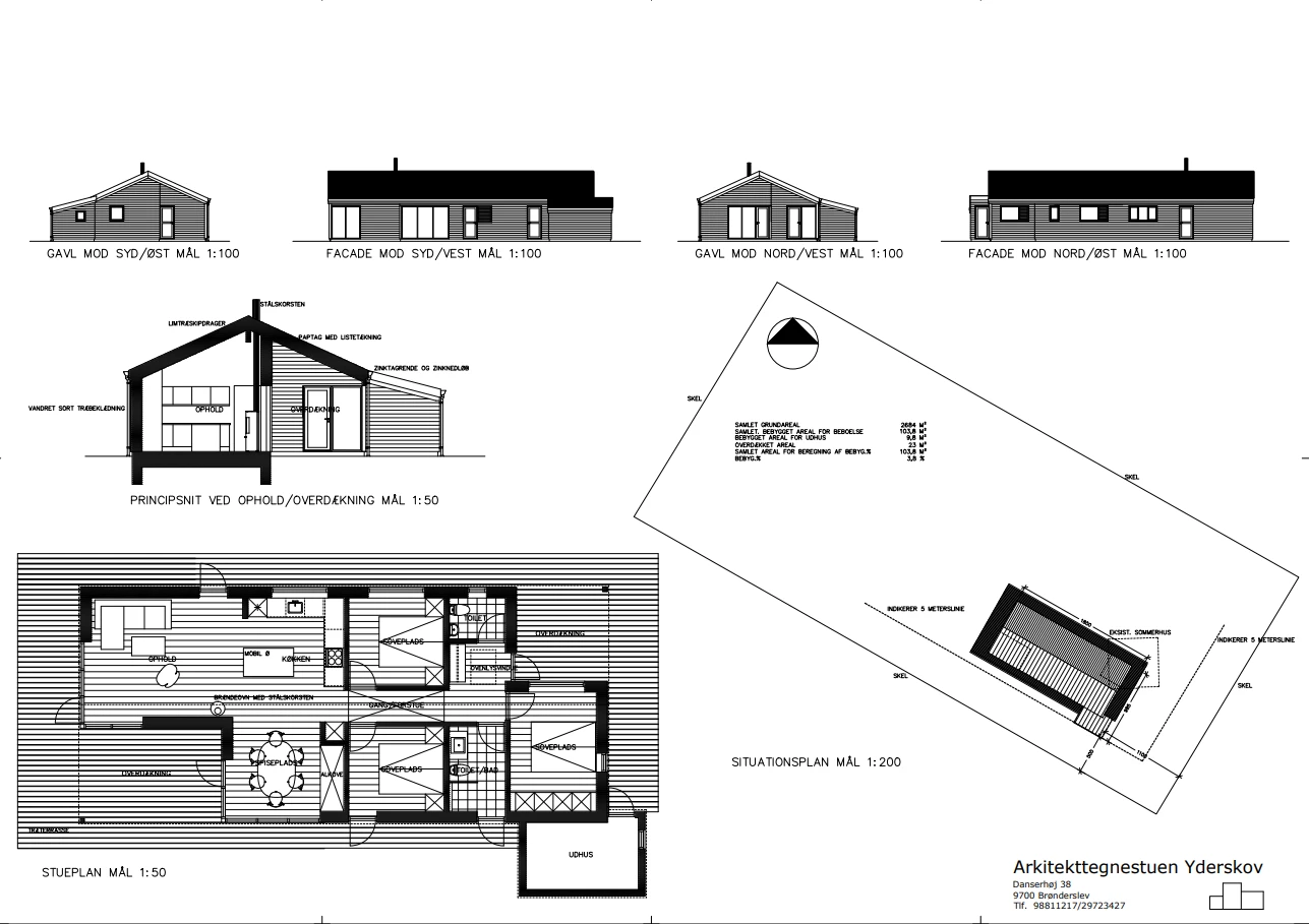 Skitseforslag til sommerhus i Løkken — Yderskov Arkitekter