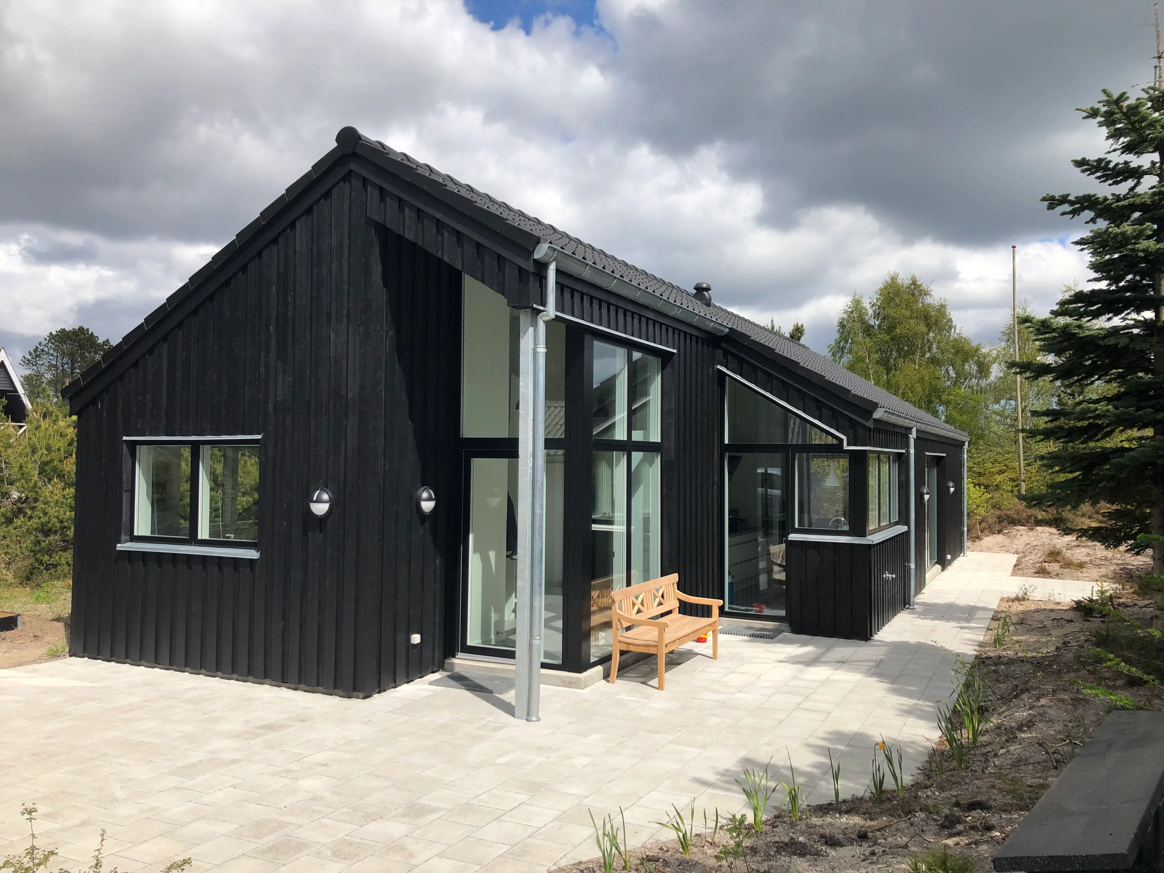 Stue i sommerhus i Hals — Yderskov Arkitekter