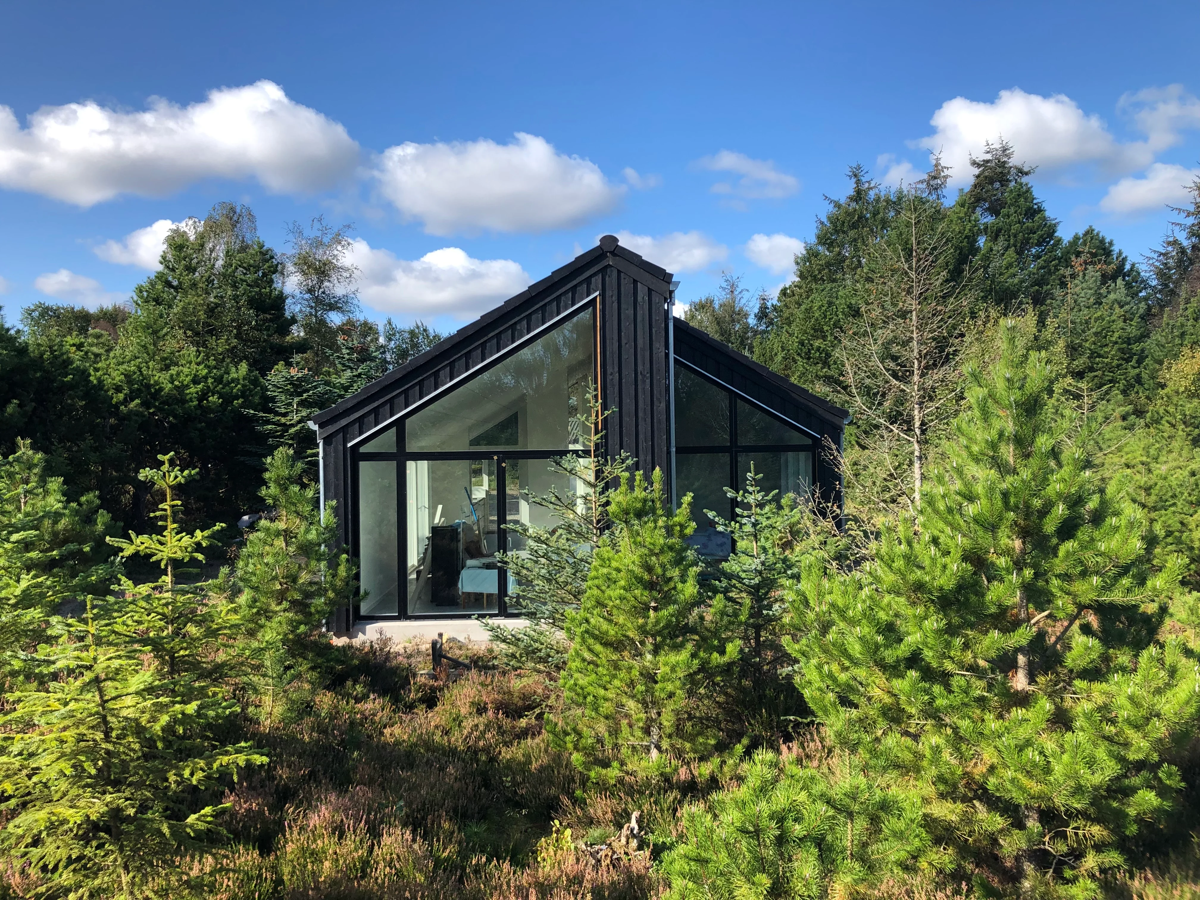 Terrasse ved sommerhus i Hals — Yderskov Arkitekter